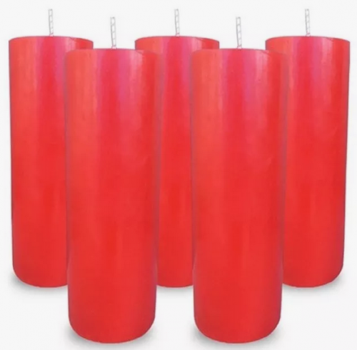 Kit 10 Velas 7 Dias Votiva Branca 320g Parafina Pura Atacado 748139
