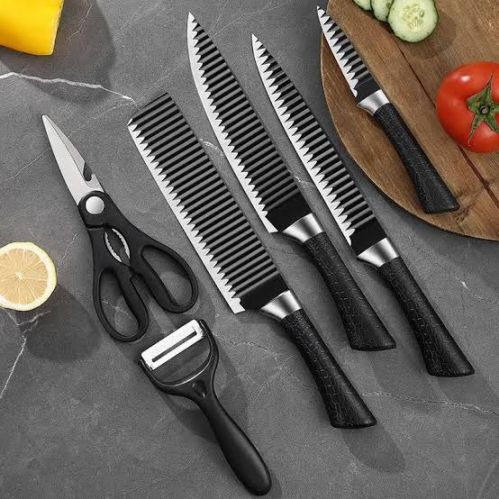 Kit 6 Peças Facas Antiaderente - Pague Só Na Entrega 752157