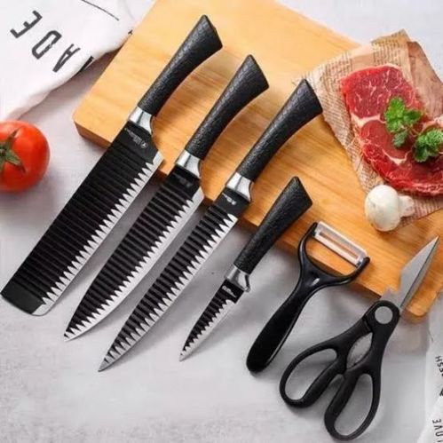 Kit 6 Peças Facas Antiaderente - Pague Só Na Entrega 752158