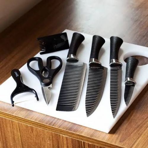 Kit 6 Peças Facas Antiaderente - Pague Só Na Entrega 752159