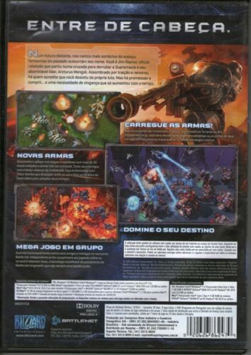 Kit Game Starcraft 2 Wings Of Liberty  Manual e Passes 783769