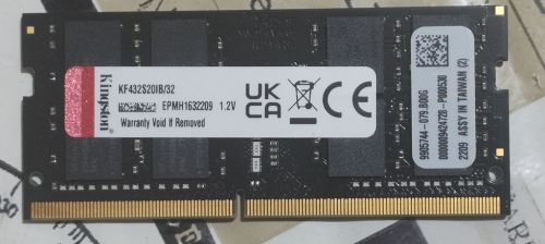 Memórias de 32gb 1 x 32gb Sodimm Ddr4 3200mhz Kingston Fury Impacts Serve para Mac 782862