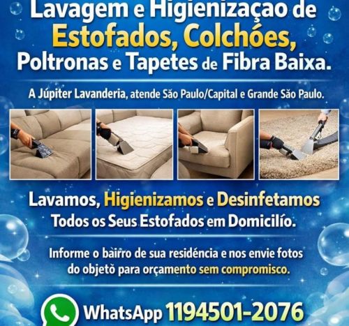 Lavagem e Higienização de Estofados Alta Performance  774822