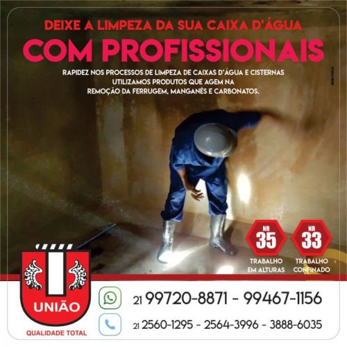 Limpeza caixa deágua Limpeza cisterna no Rio de Janeiro 598081