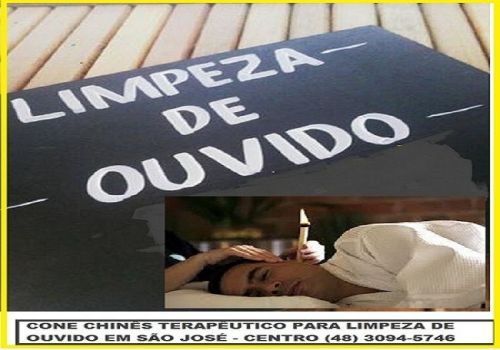 Limpeza dos Ouvidos entupidos coceira zumbidos surdez  com a tecnica dos Cones Chineses em São Jose Sc Centro na Rua Arnaldo Bonchewitz 29 - 48 3094-5746 217882