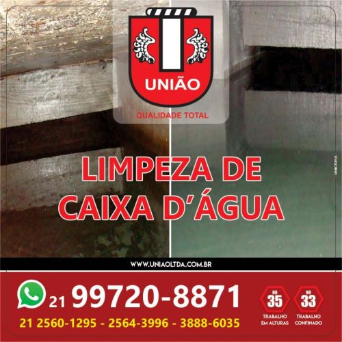 Limpeza e desinfecção de: caixas de água reservatorios e cisternas 601747