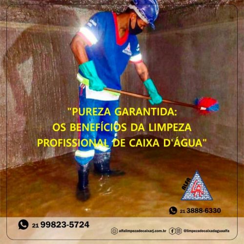 Limpeza profissional para cisternas de água com a Alfa 698243