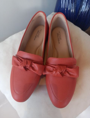 Loafer Em Couro Ultra Conforto Laranja 745988