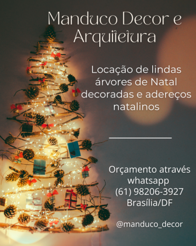 Locação de lindas árvores de Natal decoradas e cenografia natalina em Brasília df 784636