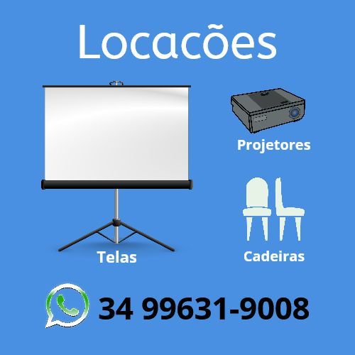 Locação telas projetores cadeiras uberlândia  742911
