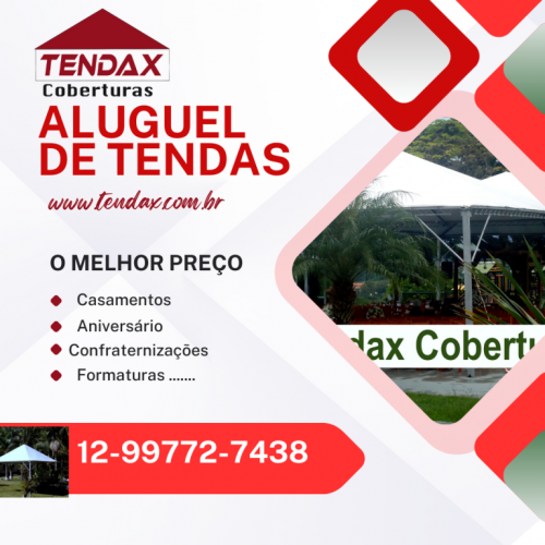 locação de tendas promocional em caçapava  759187