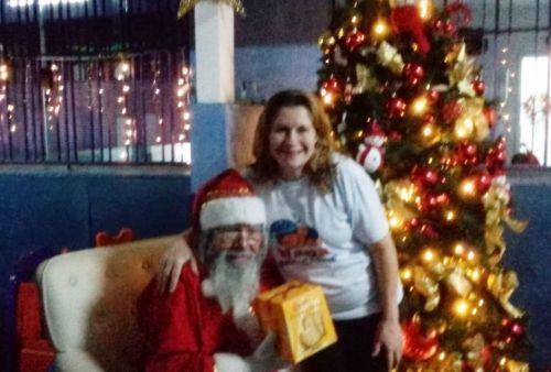 locutor para frente de loja papai noel para festas na escolas 767149