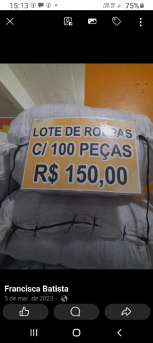 Lote misto homem e mulher com 100 peças 752436