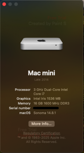 Mac Mini i7 2014 16gb 512gb 784628