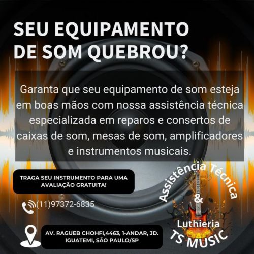 Manutenção de equipamentos de áudios  747948