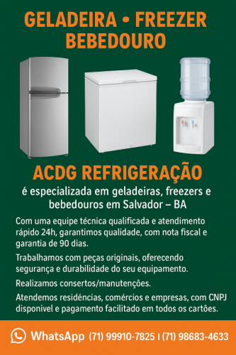manutenção de geladeira freezer e bebedouro em Salvador-ba 760945