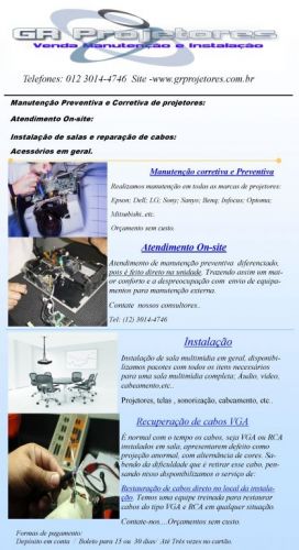 Manutenção em Projetor em são José dos campos 747414