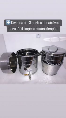 Máquina extratora de suco a vapor 20kg Inox Empório Inox 640759