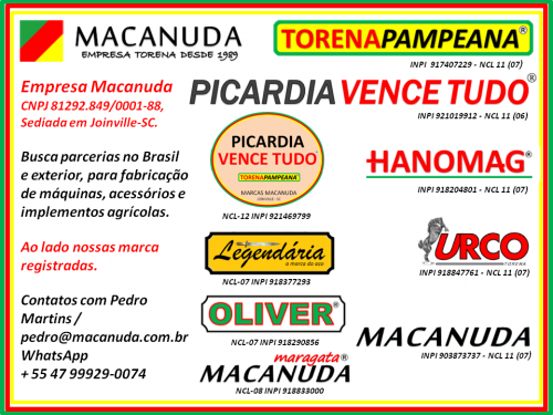 Marca Macanuda Empresa Busca Parcerias De Negócios Com Plantadeiras 649216