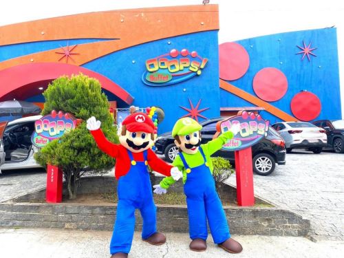 Mario Bros e Luigi personagens vivos cover festa 738938