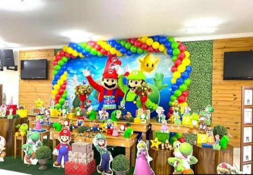 Mario Bros personagens vivos cosplay Festa infantil 786972