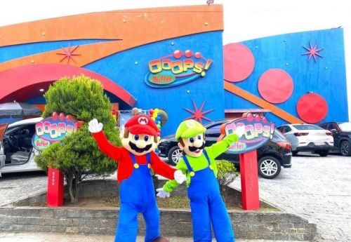 Mario Bros personagens vivos cosplay Festa infantil 786977