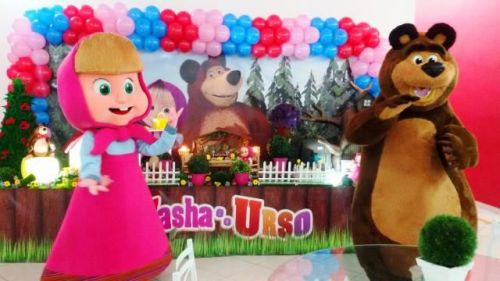 Masha e o Urso Cover Personagens Vivos Animação Festas Infantil 418263