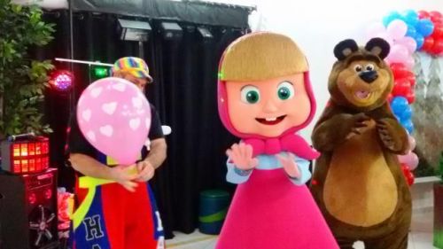 Masha e o Urso Cover Personagens Vivos Animação Festas Infantil 418264