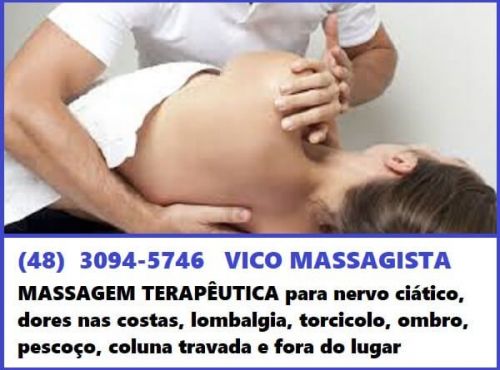 Massagem terapêutica para dores na coluna em São José Sc 578992