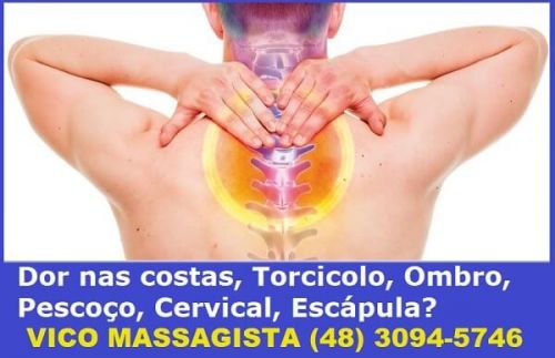 Massagem terapêutica para dores na coluna em São José Sc 578997