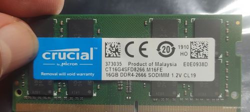 Memória Ddr4 Crucial 16gb 2666mhz Sodimmnotebook e Mini Pc 782864