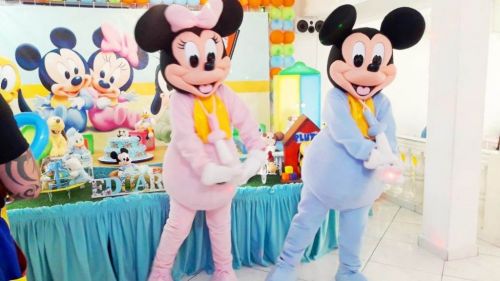 Mickey Minnie Baby Personagens Vivos Cover Animação Festas Infantil 587626