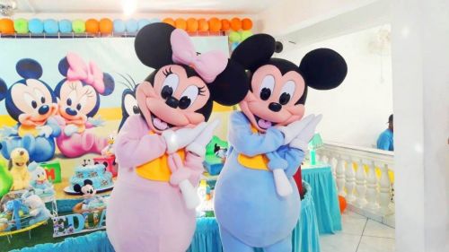Mickey Minnie Baby Personagens Vivos Cover Animação Festas Infantil 587627