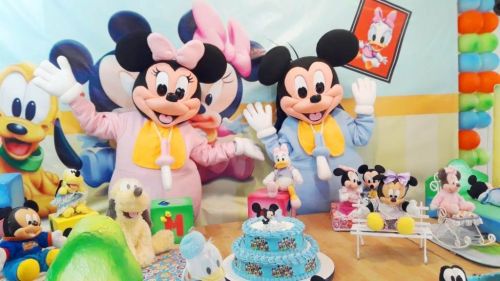Mickey Minnie Baby Personagens Vivos Cover Animação Festas Infantil 587628