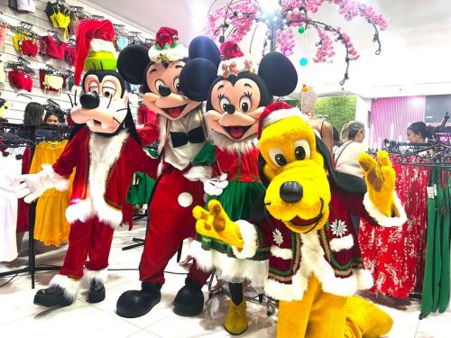 Mickey Minnie Natal evento loja Festa personagens vivos  736977