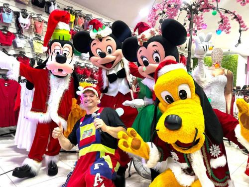 Mickey Minnie Natal evento loja Festa personagens vivos  736978