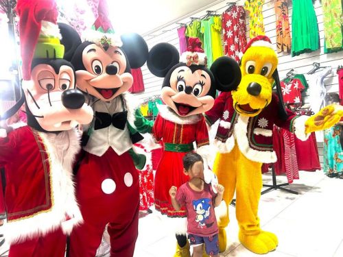 Mickey Minnie Natal evento loja Festa personagens vivos  736983