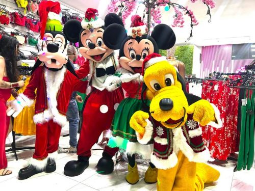 Mickey Minnie Natal evento loja Festa personagens vivos  736985