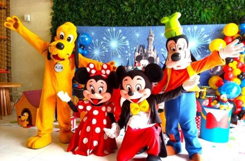 Mickey Minnie personagens vivos cosplay Festa infantil 786957