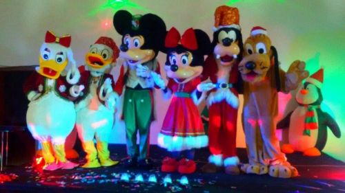 Mickey Natal Cover Turma Personagens Vivos Animação Festas 323357