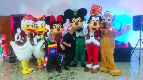 Mickey Natal Cover Turma Personagens Vivos Animação Festas 323358