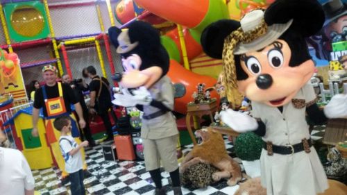 Mickey Safari Cover Personagens Vivos Animação Festas Infantil 323390