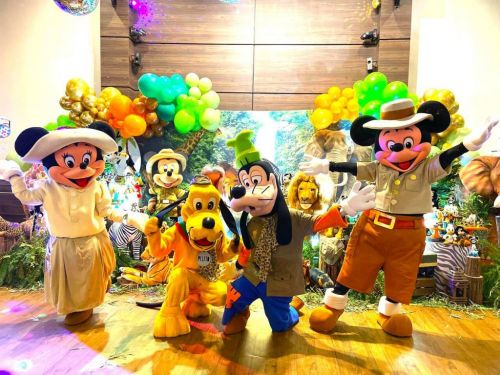 Mickey Safari personagens vivos cover Festa 737539