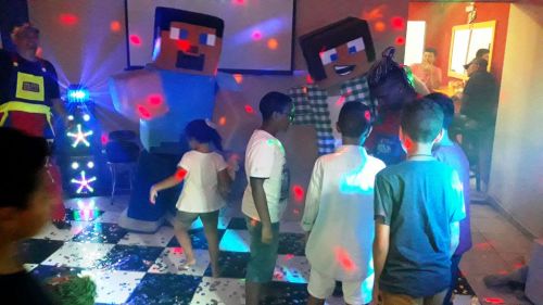 Minecraft Cover Personagens Vivos Animação Festas Infantil 379877