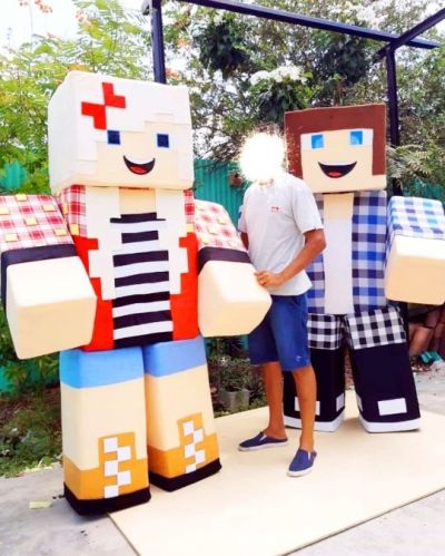 Minecraft cover personagens vivos festas infantil 584703