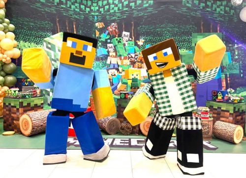 Minecraft personagem vivo cosplay festa infantil 787774