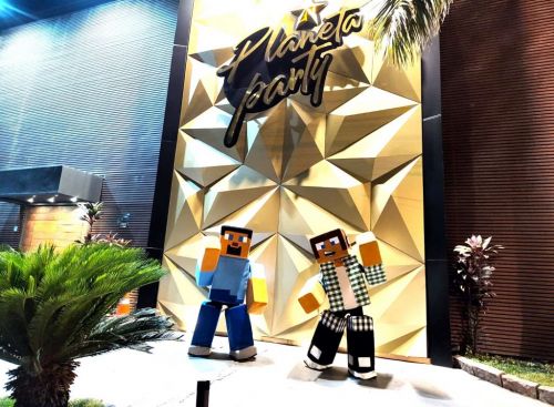 Minecraft personagem vivo cosplay festa infantil 787777