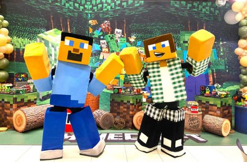 Minecraft personagem vivo cosplay festa infantil 787780