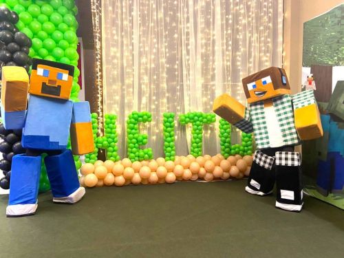 Minecraft personagem vivo cosplay festa infantil 787782