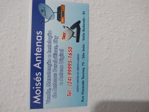 Moises antenas vendas instalações e manutenção de antenas em Volta Redonda e região  745838